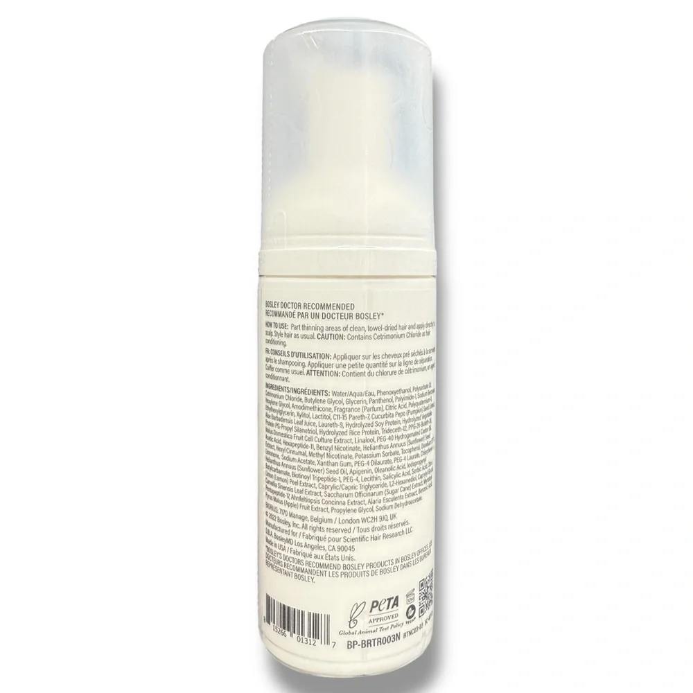 Bosley MD Revive Thickening Treatment 100mL for Thinning, Non-Color Treated Hair